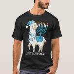 Happy Llamakkah Cute Jewish Llama Sunglasses Hanuk T-Shirt