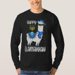 Happy Llamakkah Cute Jewish Llama Sunglasses Hanuk T-Shirt