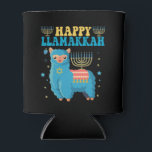 Happy LLamakkah Funny Jewish Alpaca Hanukkah Gift Can Cooler<br><div class="desc">Hanukkah, Menorah, llama, Funny, Chanukah, Jewish, Gift, birthday, animal, alpaca, </div>