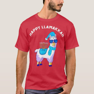 Happy Llamakkah Hanukkah Llama Chanukah Alpaca T-Shirt