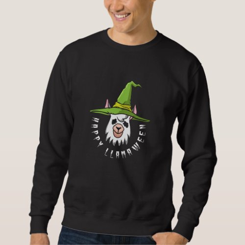 Happy Llamaween Halloween Llama Trick Or Treat Sweatshirt