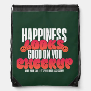 HAPPY LOOK CHEER UP DRAWSTRING BAG