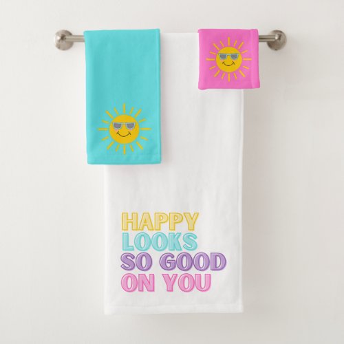 Happy Looks Good On You Towel Set