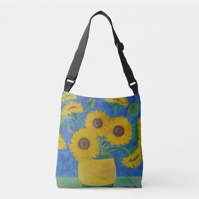Happy Loughlin Sunflower Crossbody Bag (Front)