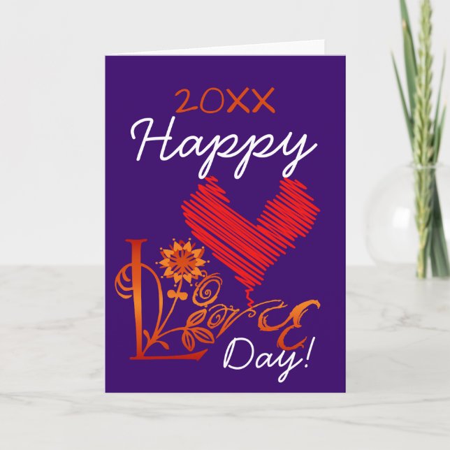 hAPPY LOVE dAY Card (Front)