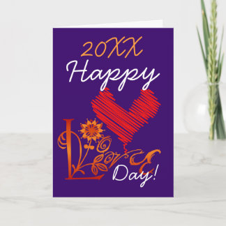 hAPPY LOVE dAY Card - Customized