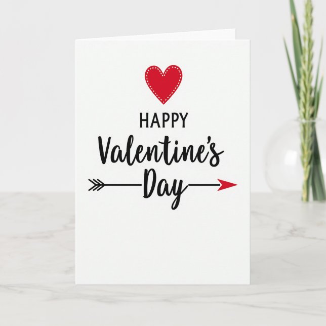 Happy Love Valentines Day Card (Front)