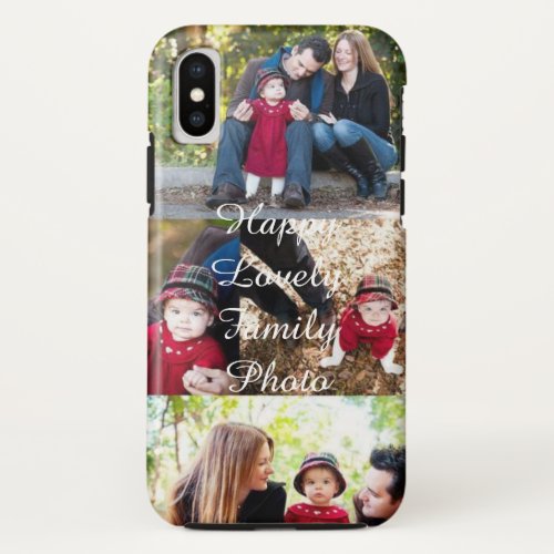 Happy Lovely Family Photo iPhone X Case