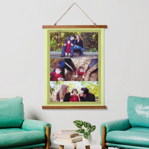 Happy Lovely Family Photo Hanging Tapestry