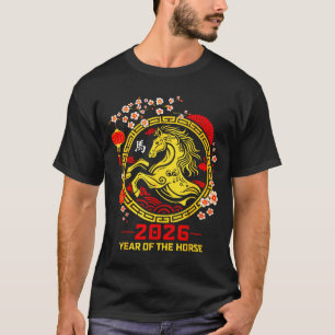 Happy Lunar Chinese New Year Of The Horse 2026 Zod T-Shirt