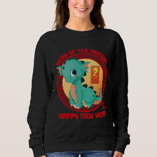 Happy Lunar New Year 2024 Cute Chinese Dragon Deco Sweatshirt