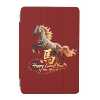 Happy Lunar New Year Majestic Golden Horse iPad Mini Cover