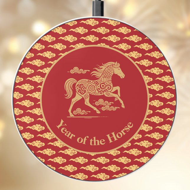 Happy Lunar New Year of the Horse Lucky Clouds Wireless Charger (Creator Uploaded)