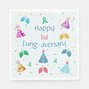 Happy Lung-aversary Party Napkins