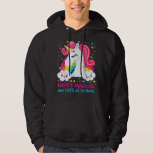 Happy Magical 100 Days Of School Unicorn 100 Day Hoodie