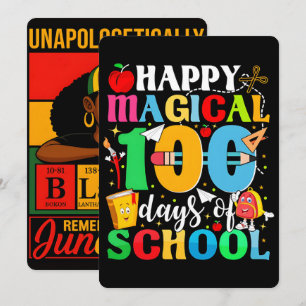 Happy magical 100 days school 2026 Poster Holiday Card
