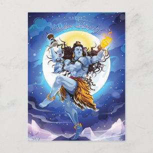 Happy Maha Shivratri, Lord Shiva Postcard