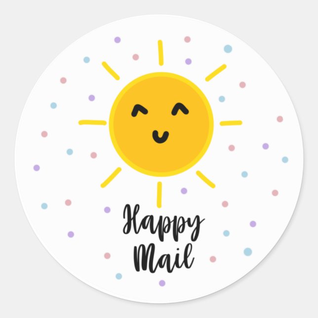 Happy Mail Business Stickers (Front)
