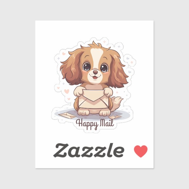 Happy Mail Dog Sticker (Sheet)