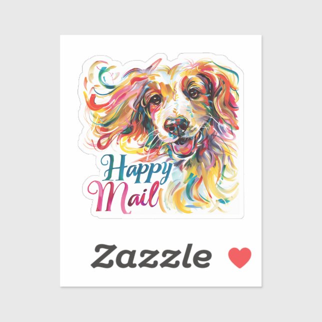 Happy Mail Dog Sticker (Sheet)