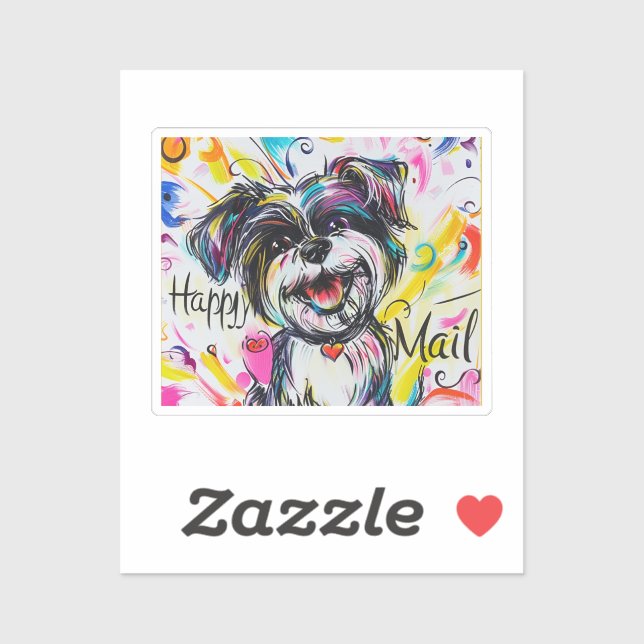 Happy Mail Dog Sticker (Sheet)