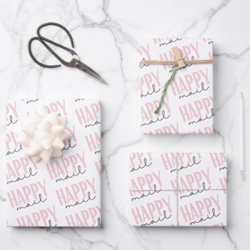 Happy Mail Wrapping Paper Sheets