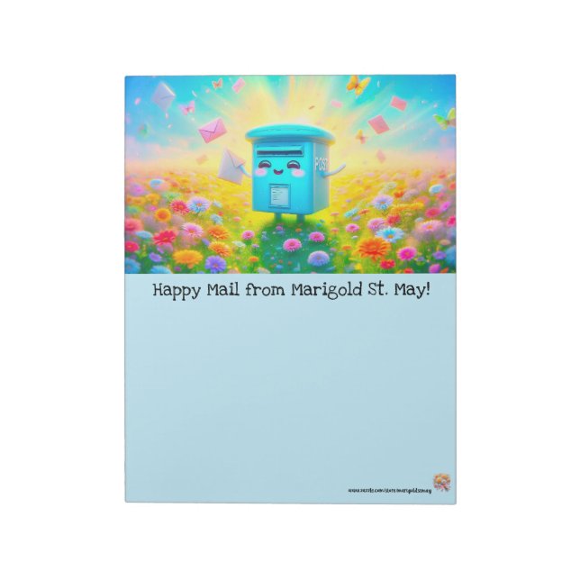 Happy Mailbox Notepad (Rotated)