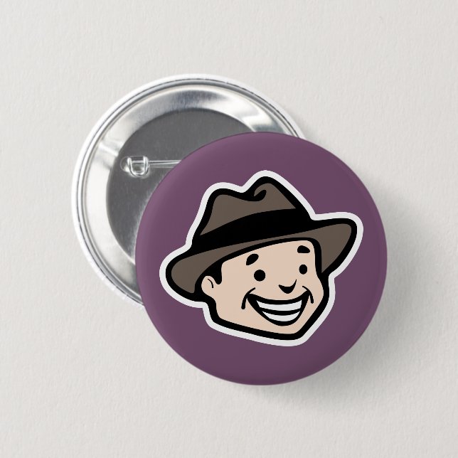 Happy Man Button (Front & Back)