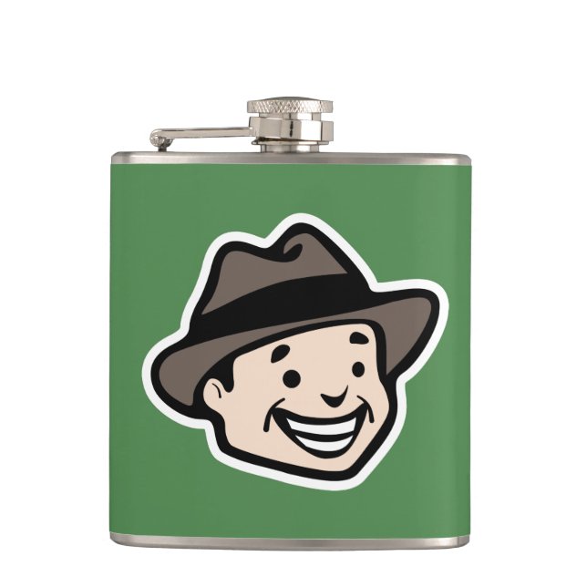 Happy Man Flask (Front)