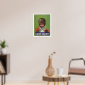 Happy man with toothpaste, funny Soviet propaganda Poster | Zazzle