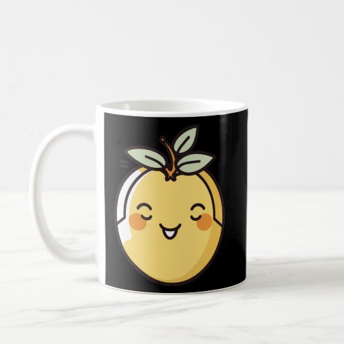 Happy Mango Graphic Tee Clear Outline and Contour Coffee Mug