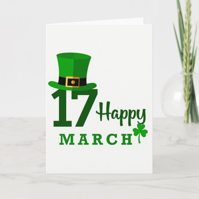 Happy March 17 Card (Front)