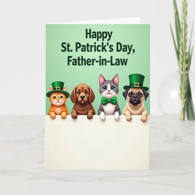 Happy March Animal Friend Card (Front)