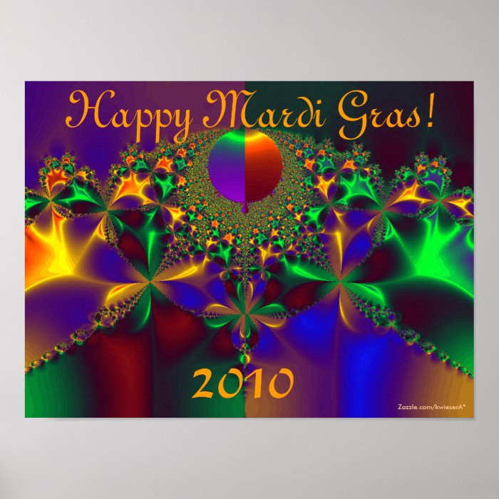 Happy Mardi Gras  2010 Print