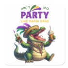 Happy Mardi Gras Alligator