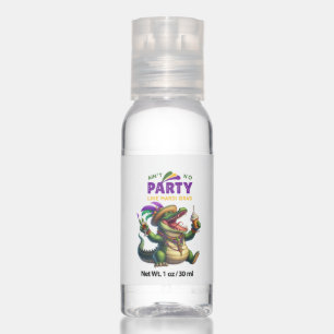 Happy Mardi Gras Alligator Hand Sanitizer