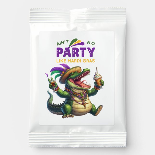 Happy Mardi Gras Alligator Margarita Drink Mix (Front)