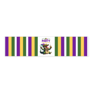 Happy Mardi Gras Alligator Napkin Bands