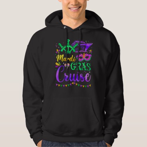 Happy Mardi Gras Cruise Mask Cruise Ship Party Cos Hoodie