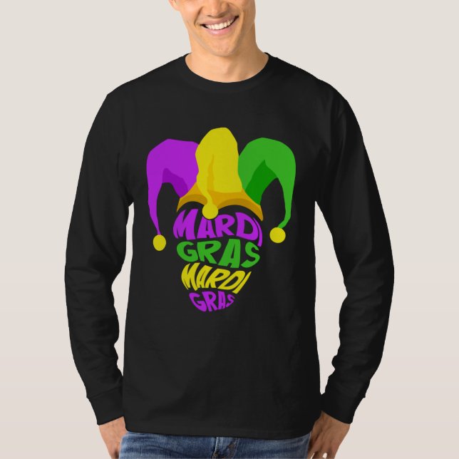 Happy Mardi Gras Day Party Hat Women T-Shirt (Front)