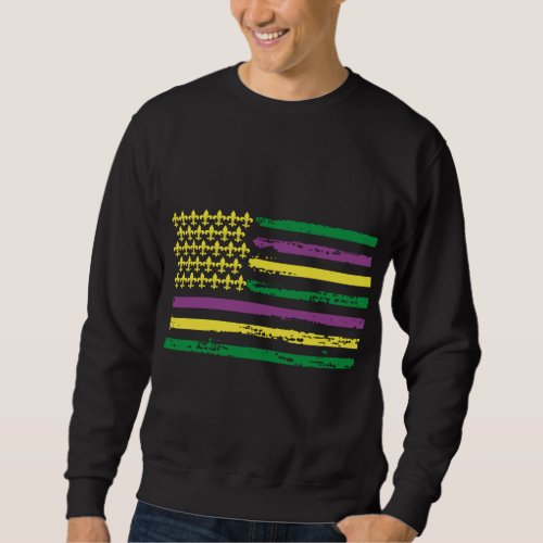 Happy Mardi Gras Fat Tuesday Custom Sweatshirt