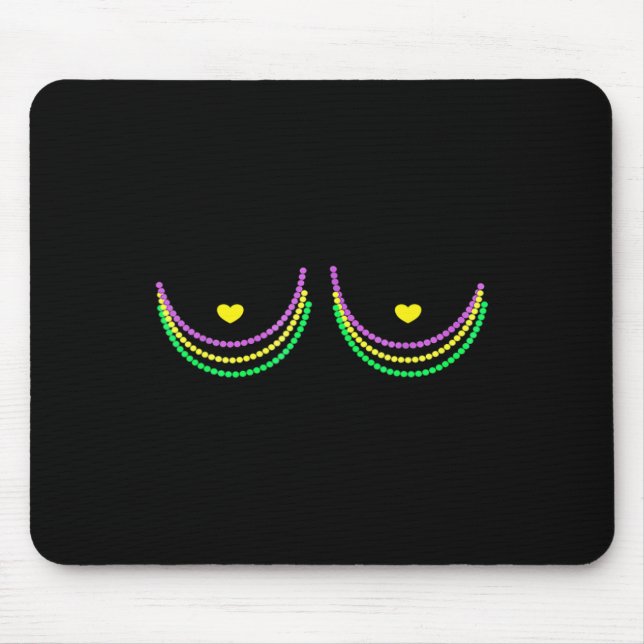 Happy Mardi Gras Funny Mardi  Mouse Pad (Front)