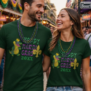 Happy Mardi Gras Gator King T-Shirt