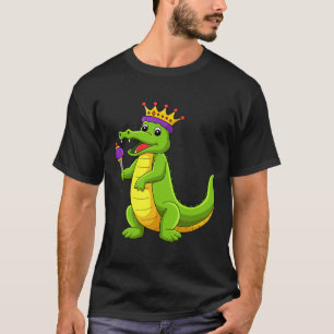 Happy Mardi Gras King Crocodile Funny Mardi Gras K T-Shirt