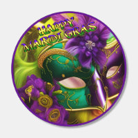 Ladies Women Mardi Gras Drink Custom Stainless Steel Glitter