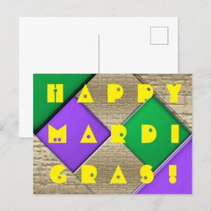 Happy Mardi Gras Postcard