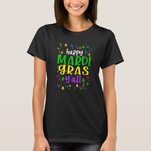 Happy Mardi Gras Yu2019all Leopard New Orleans Fes T_Shirt