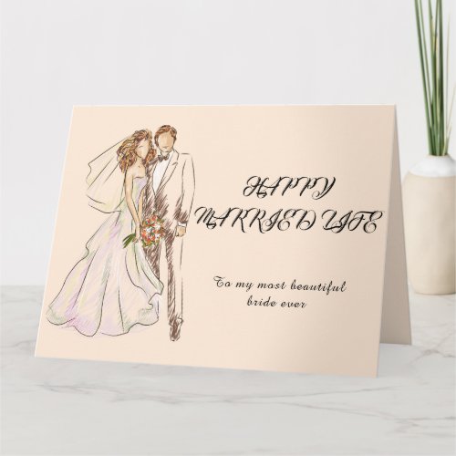 Happy Married Life Card
