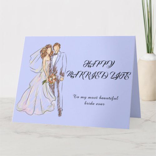 Happy Married Life Card