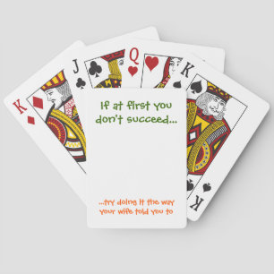 Happy Married Life Funny Husband Wife Quote Humor Poker Cards